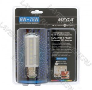       41 SMD LED 6W=60W MS-0195MNW-E27 Mega Lighting