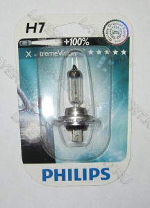  H7 (55) PX26d+100% X-Treme Vision () 12V Philips 12972XVB1