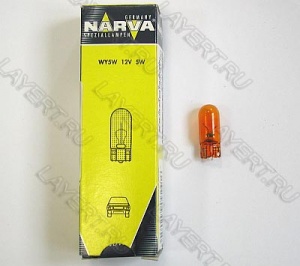  WY5W (W2.1*9.5d) Yellow 12V Narva 17169