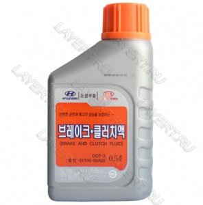   DOT-3 Brake And Clutch Fluid Hyundai 01100-00A00 (0.5)