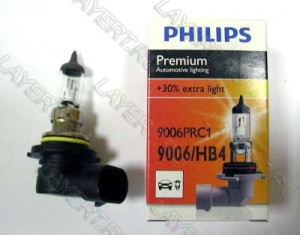 Автолампа HB4/9006 (55) P22d+30% Vision 12V Philips 9006PRC1