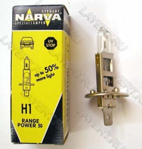  H1 (55) P14.5s+50% Range Power 50+ 12V Narva 48334