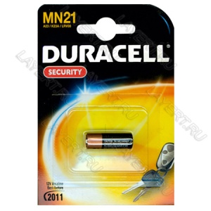 Элемент питания (батарейка) тип "A23" 12V Duracell MN21 (1шт)
