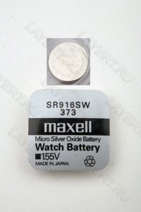Элемент питания (батарейка) SR916SW Saline 1,55V таблетка Maxell 373 (1шт)