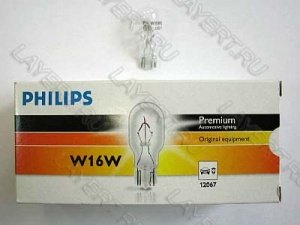  W16W (W2.1*9.5d) Premium 12V Philips 12067CP