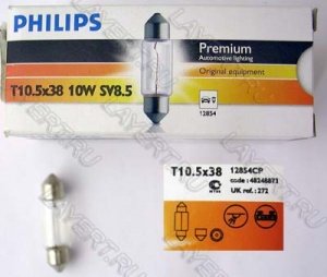  C10W (SV8.5/8) 38 12V Philips 12854CP