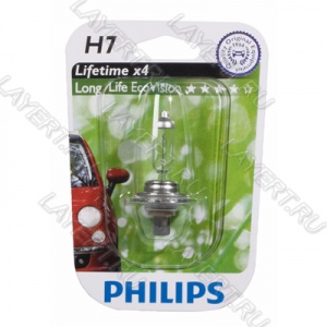  H7(55) PX26d Long Life Eco Vision () 12V Philips 12972LLECOB1
