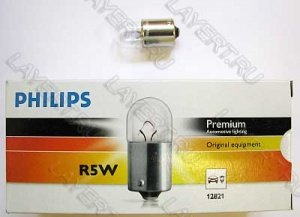 Автолампа R5W (BA15s) Premium 12V Philips 12821CP