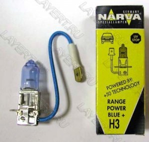  H3 (55) PK22s+30% Range Power Blue 12V Narva 48633