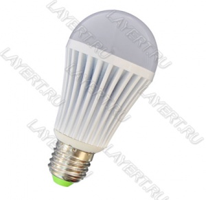 Лампа бытовая светодиодная теплая белая 80 SMD LED 9W=85W LM-0927WWW-E27 Mega Lighting