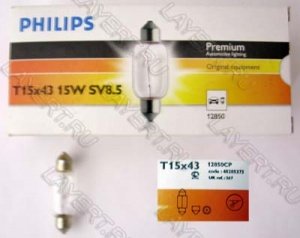  C15W (SV8.5/8) 43 12V Philips 12850CP