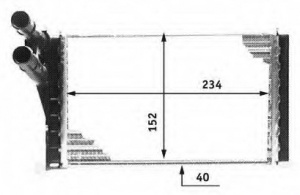 Радиатор печки 8D1819030B VAG (Германия)