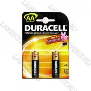 Элемент питания (батарейка) тип "AA" New 1.5V Duracell LR6N (1шт)