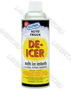 Размораживатель замков ,стекол, щеток Auto Truck De-Icer Gunk DE-1(340мл)